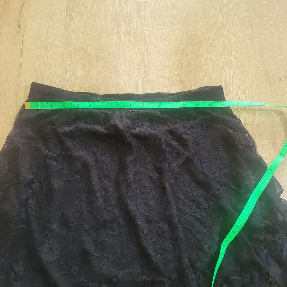Nella Fantasia Black Lace Skirt Size Large - Picture 2 of 5